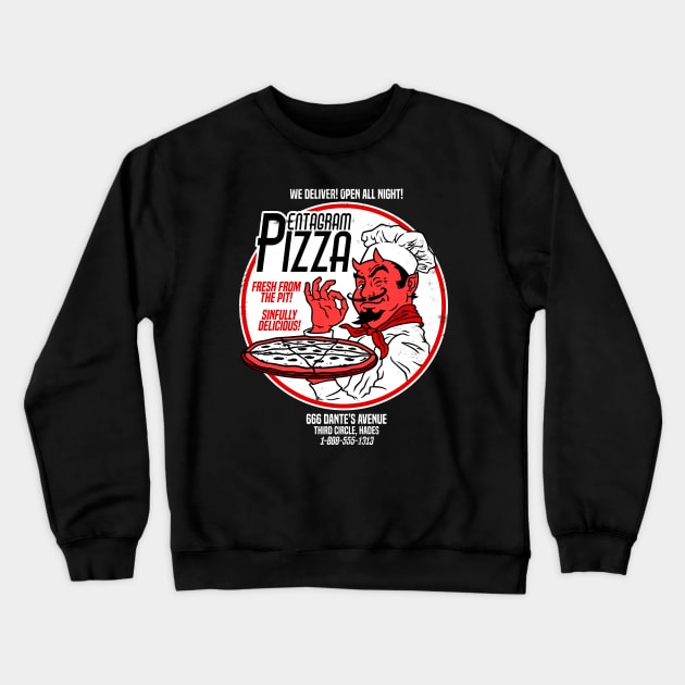 PENTAGRAM PIZZA Crewneck Sweatshirt by blairjcampbell